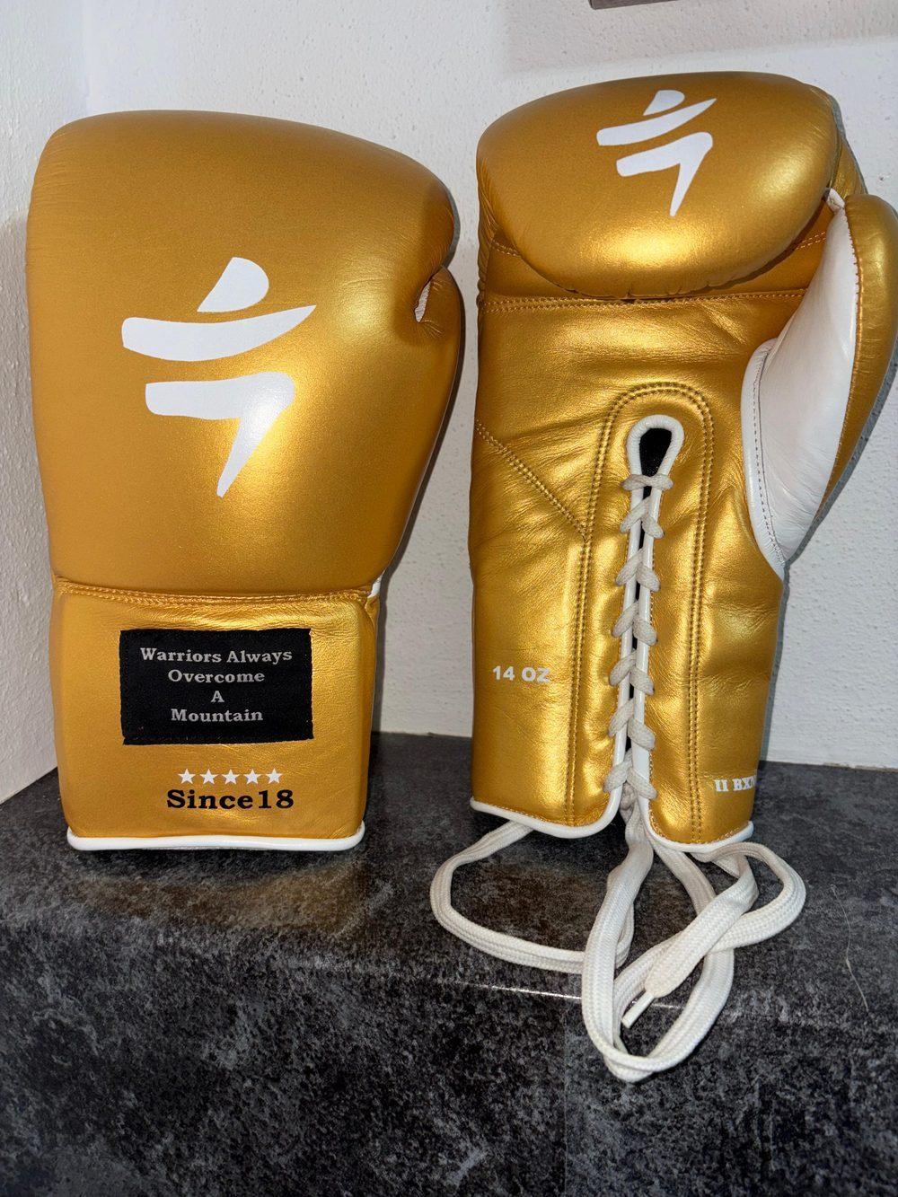 Pro Fight gloves goud 14 oz